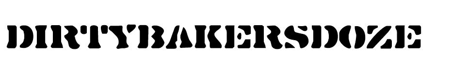 Dirty Baker's Dozen font